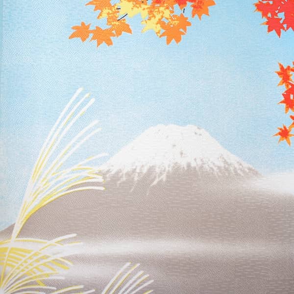 Japanese Door Curtain Noren – “Shiki Fuji: Autumn” Colorful Maple Leaves 85×150cm (Made in Japan)