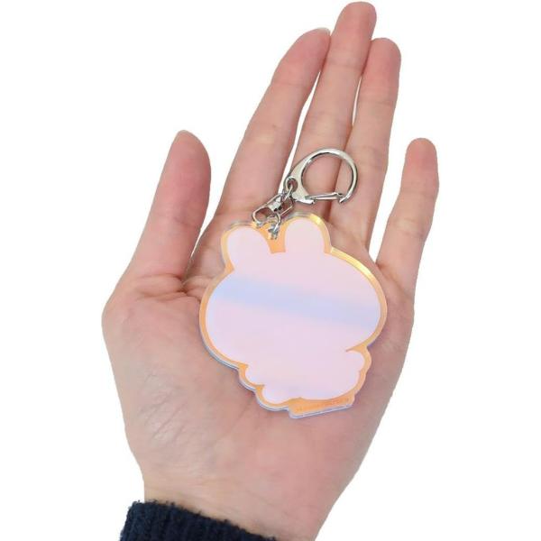 Asamimi-chan Glitter Acrylic Keychain – Carrot Design (Japan)