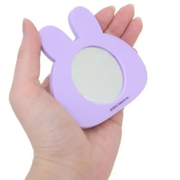 Asamimi-chan Silicone Compact Mirror – Anemimi-chan Purple (Japan)