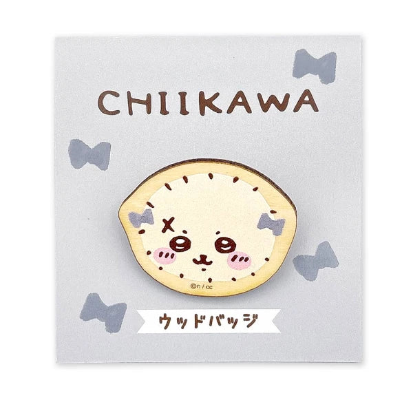 Chiikawa Wooden Badge – Natural Wood Pin 2nd Ver. (Japan)