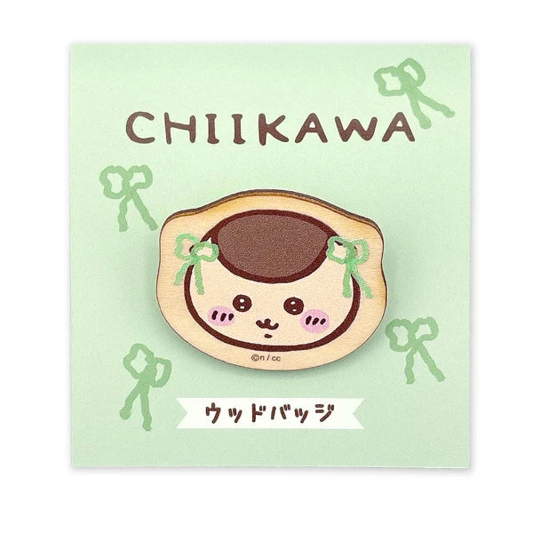 Chiikawa Wooden Badge – Natural Wood Pin 2nd Ver. (Japan)