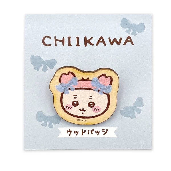 Chiikawa Wooden Badge – Natural Wood Pin 2nd Ver. (Japan)