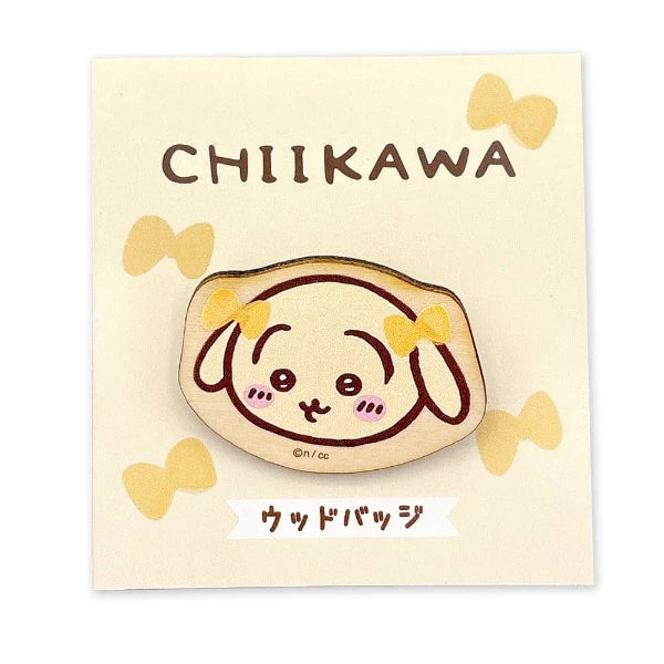 Chiikawa Wooden Badge – Natural Wood Pin 2nd Ver. (Japan)