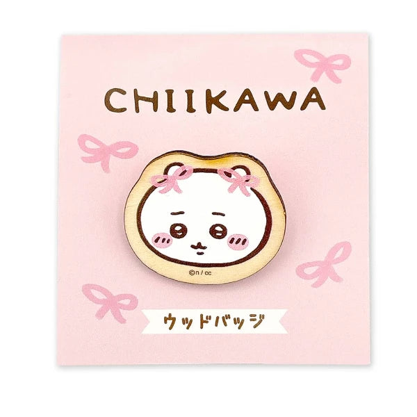 Chiikawa Wooden Badge – Natural Wood Pin 2nd Ver. (Japan)