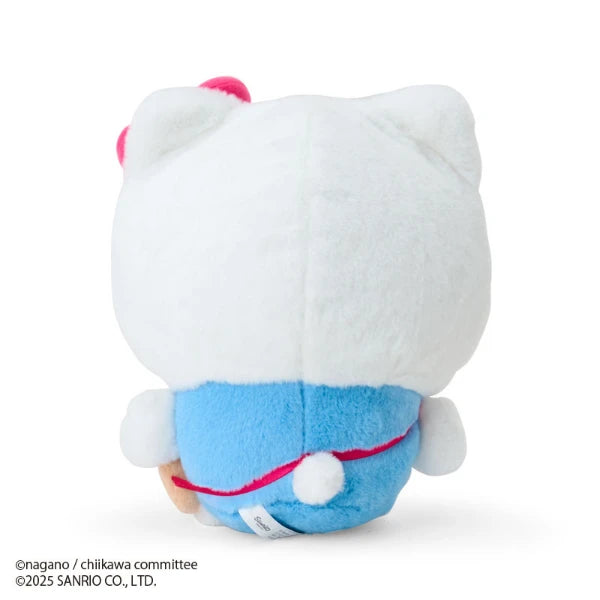 Chiikawa × Sanrio Characters Plush – Chiikawa Dressed as Hello Kitty (Japan)