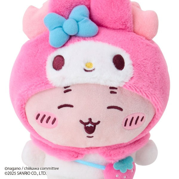 Chiikawa × Sanrio Characters Plush – Furuhonya Dressed as My Melody (Japan)