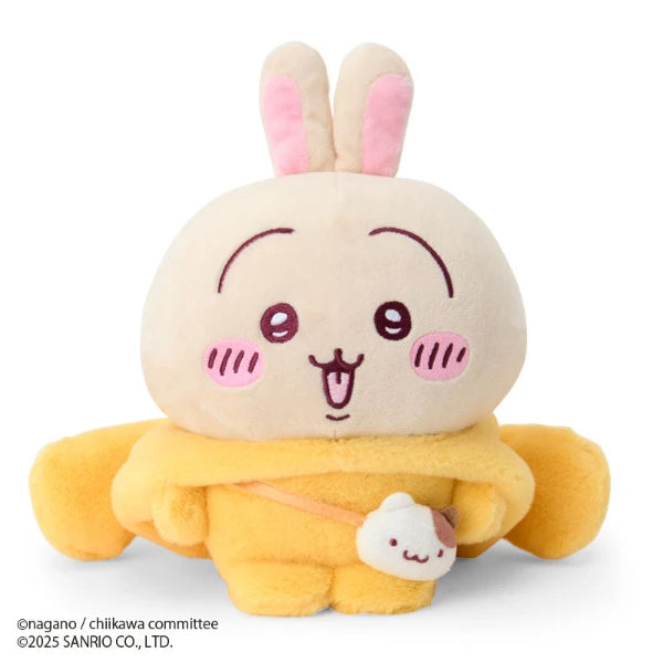 Chiikawa × Sanrio Characters Plush – Usagi Dressed as Pompompurin (Japan)