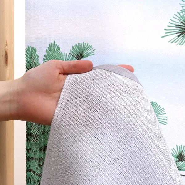 Japanese Door Curtain Noren – “Shiki Fuji: Summer” Miho Pine Grove & Waves 85×150cm (Made in Japan)