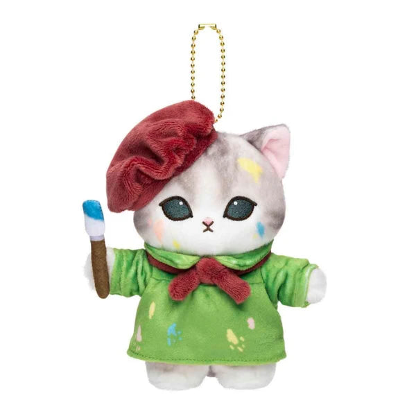 Mofusand Fluffy Journey Artist Cat Plush Mascot – Japan
