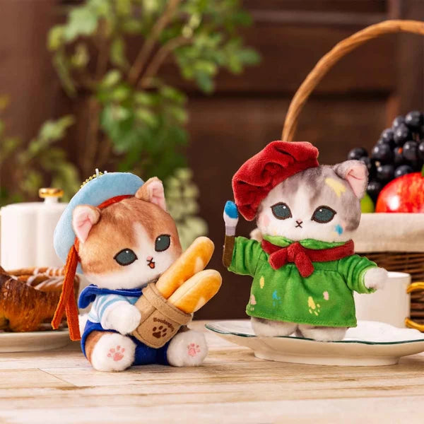 Mofusand Fluffy Journey Artist Cat Plush Mascot – Japan