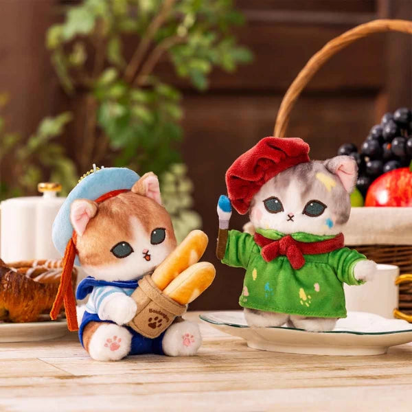 Mofusand Fluffy Journey Parisian Cat Plush Mascot – Japan