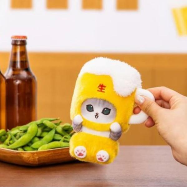 Mofusand Beer Cat Plush Mascot – Japan
