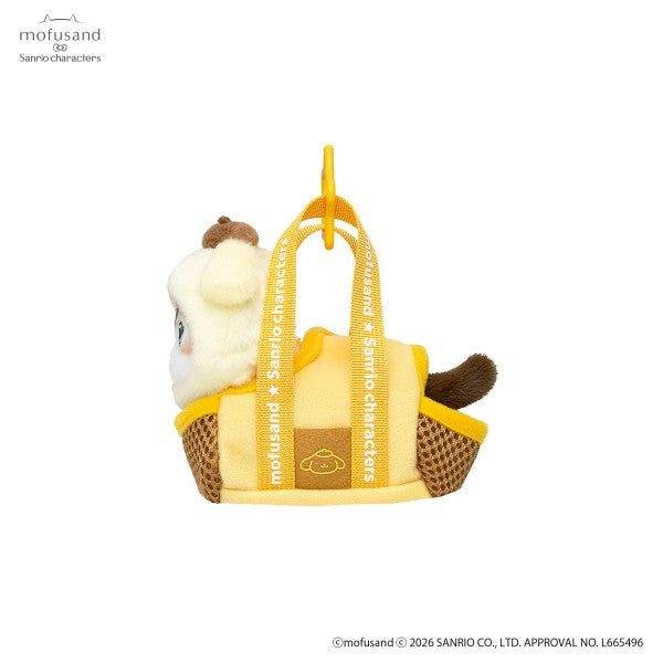 Mofusand x Sanrio Pompompurin Plush Mascot Charm Outing Bag Design Japan Version