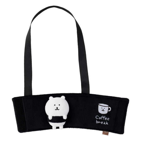 Nagano Characters Plush Drink Holder – Joke Bear (Self-Deprecating Bear) Ver. (Japan)