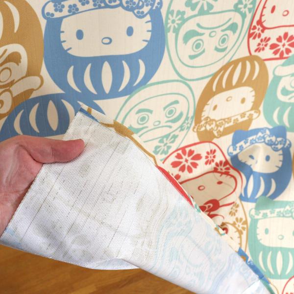 Sanrio Japanese Door Curtain Noren – Hello Kitty Daruma Design 85×150cm (Made in Japan)