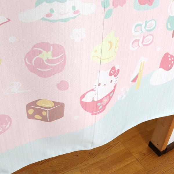 Sanrio Japanese Door Curtain Noren – Wagashi Sweets Design 85×150cm (Made in Japan)