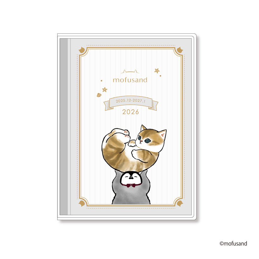 mofusand B6 Weekly Block Diary 2026 – Penguin Cat Ver. (Japan)