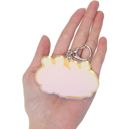 Asamimi-chan Glitter Acrylic Keychain – Oshiri (Butt) Design (Japan)