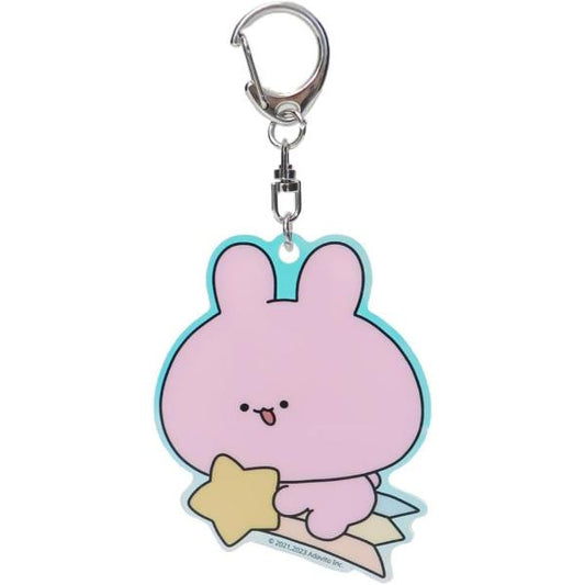 Asamimi-chan Glitter Acrylic Keychain – Star Design (Japan)