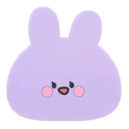 Asamimi-chan Silicone Compact Mirror – Anemimi-chan Purple (Japan)