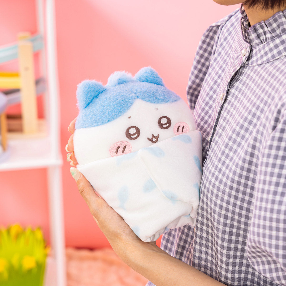 Chiikawa Baby Swaddle Plush – Hachiware Ver. (Japan)