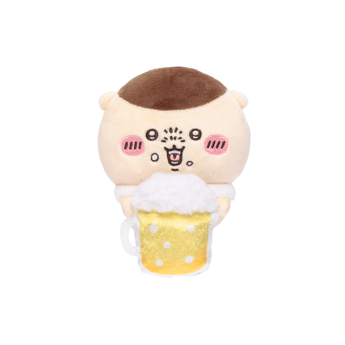 Chiikawa Desktop Plush – Kurimanju Drinking Beer Ver. (Japan)
