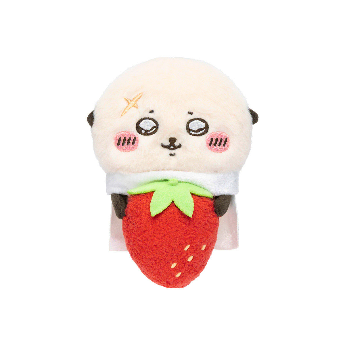Chiikawa Desktop Plush – Rakko with Strawberry Ver. (Japan)