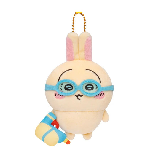 Chiikawa Mascot Plush – Usagi with Goggles & Water Gun (Japan)