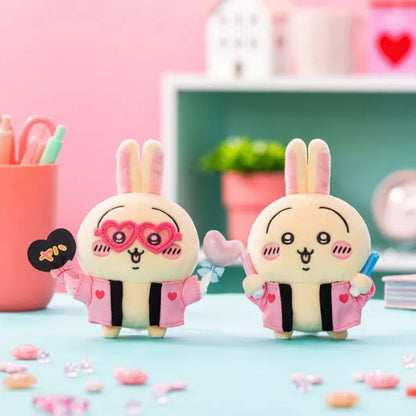Chiikawa Ota-Katsu Plush Mascot – Usagi with Uchiwa Ver. (Japan)