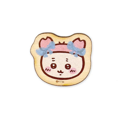 Chiikawa Wooden Badge – Natural Wood Pin 2nd Ver. (Japan)