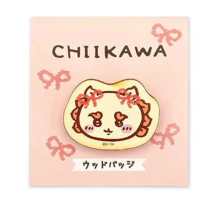 Chiikawa Wooden Badge – Natural Wood Pin 2nd Ver. (Japan)