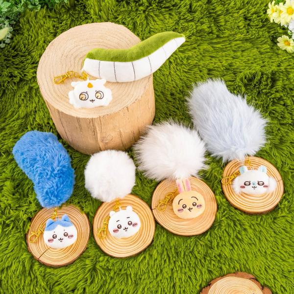 Chiikawa Pularin Tail Plush Mascot – Hachiware (Japan)