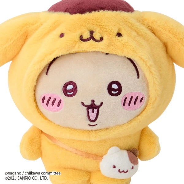 Chiikawa × Sanrio Characters Plush – Usagi Dressed as Pompompurin (Japan)