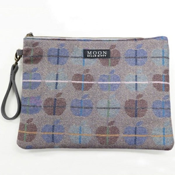 MOON x Hello Kitty British Design Clutch Bag Apple Check Japan Version