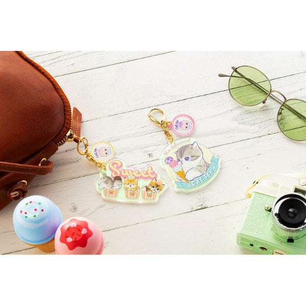 Made in Japan Mofusand Ice Cream Cat Acrylic Keychain Japan Version