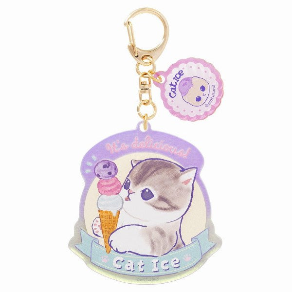 Made in Japan Mofusand Ice Cream Cat Acrylic Keychain Japan Version