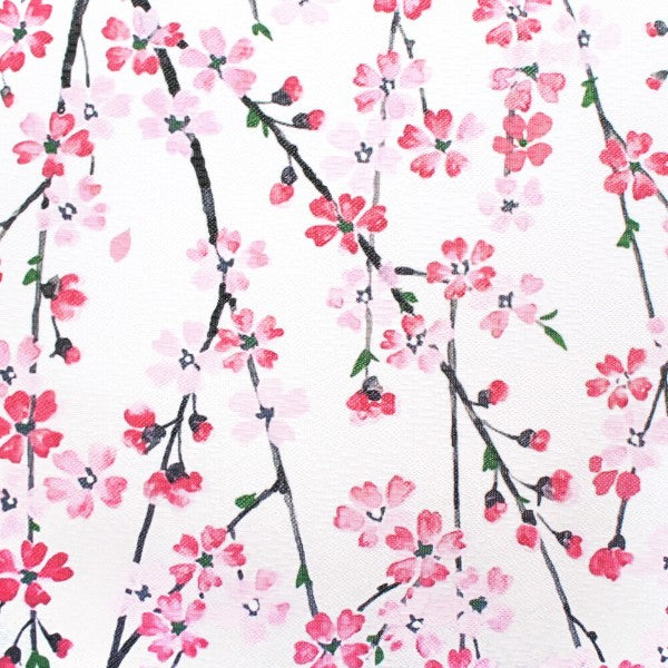 Made in Japan Sakura Cherry Blossom Mt. Fuji Noren Door Curtain Half Size