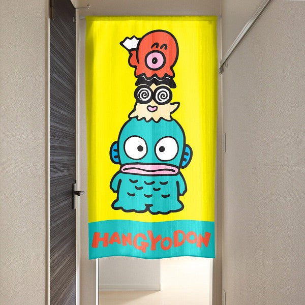 Made in Japan Sanrio Hangyodon and Friends Noren Door Curtain Japan Version