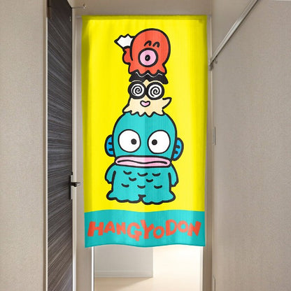 Made in Japan Sanrio Hangyodon and Friends Noren Door Curtain Japan Version