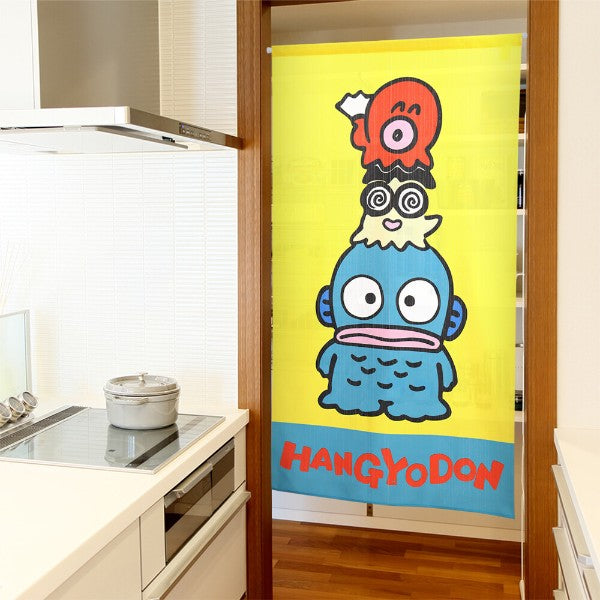Made in Japan Sanrio Hangyodon and Friends Noren Door Curtain Japan Version