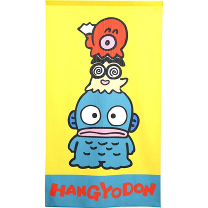 Made in Japan Sanrio Hangyodon and Friends Noren Door Curtain Japan Version