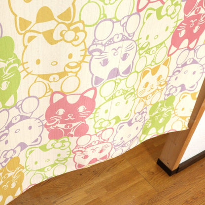 Made in Japan Sanrio Hello Kitty Lucky Cat Noren Door Curtain Japan Version