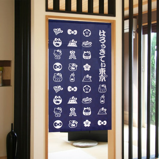 Made in Japan Sanrio Hello Kitty Tokyo Noren Door Curtain Japan Version