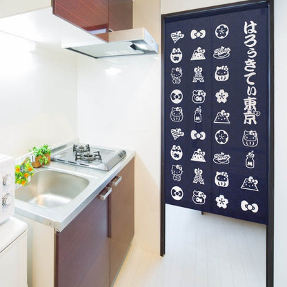 Made in Japan Sanrio Hello Kitty Tokyo Noren Door Curtain Japan Version