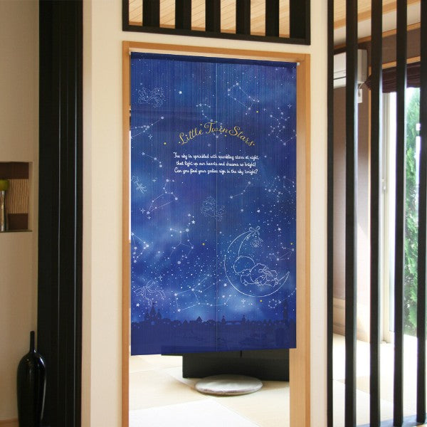 Made in Japan Sanrio Little Twin Stars Starry Sky Noren Door Curtain Japan Version