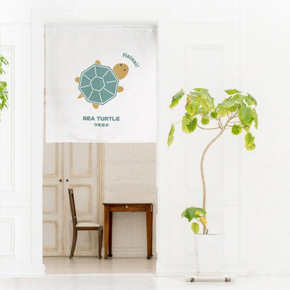 Made in Japan Sea Turtle Noren Door Curtain Half Size Japan Version