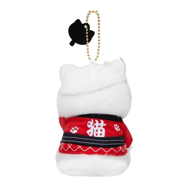 Mofusand Festival Cat Plush Mascot Charm Red Happi Japan Version