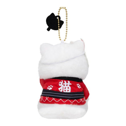 Mofusand Festival Cat Plush Mascot Charm Red Happi Japan Version