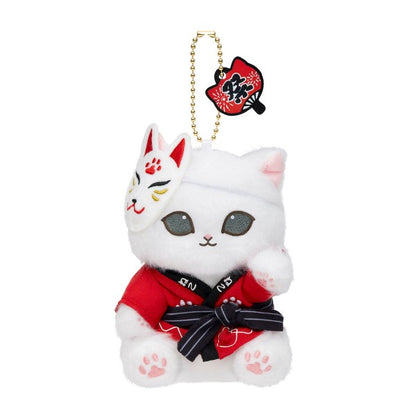 Mofusand Festival Cat Plush Mascot Charm Red Happi Japan Version
