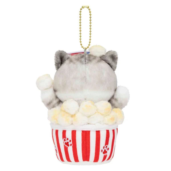 Mofusand Fluffy Journey Popcorn Cat Plush Mascot – Japan
